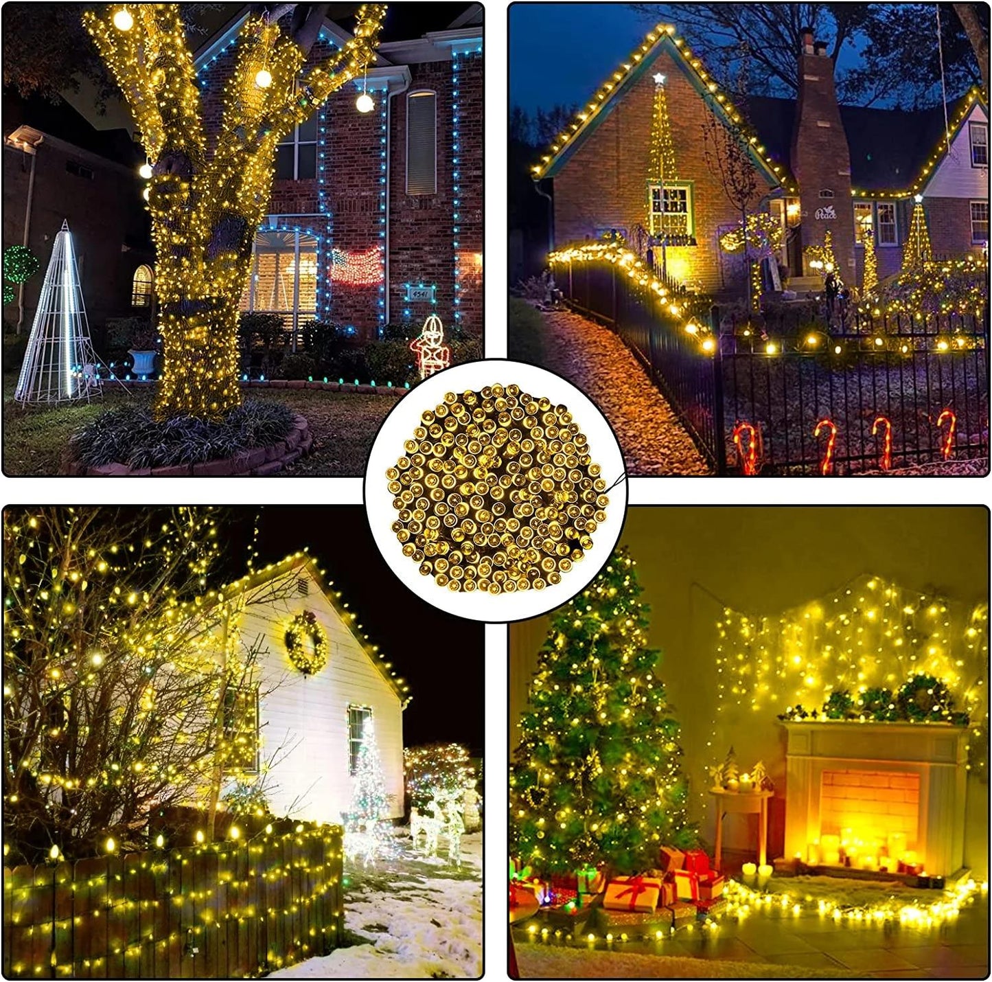 39ft LED Solar Light 100 Lights Outdoor Waterproof Fairy Garland Lights Christmas Party Halloween Decorations Solar Lights