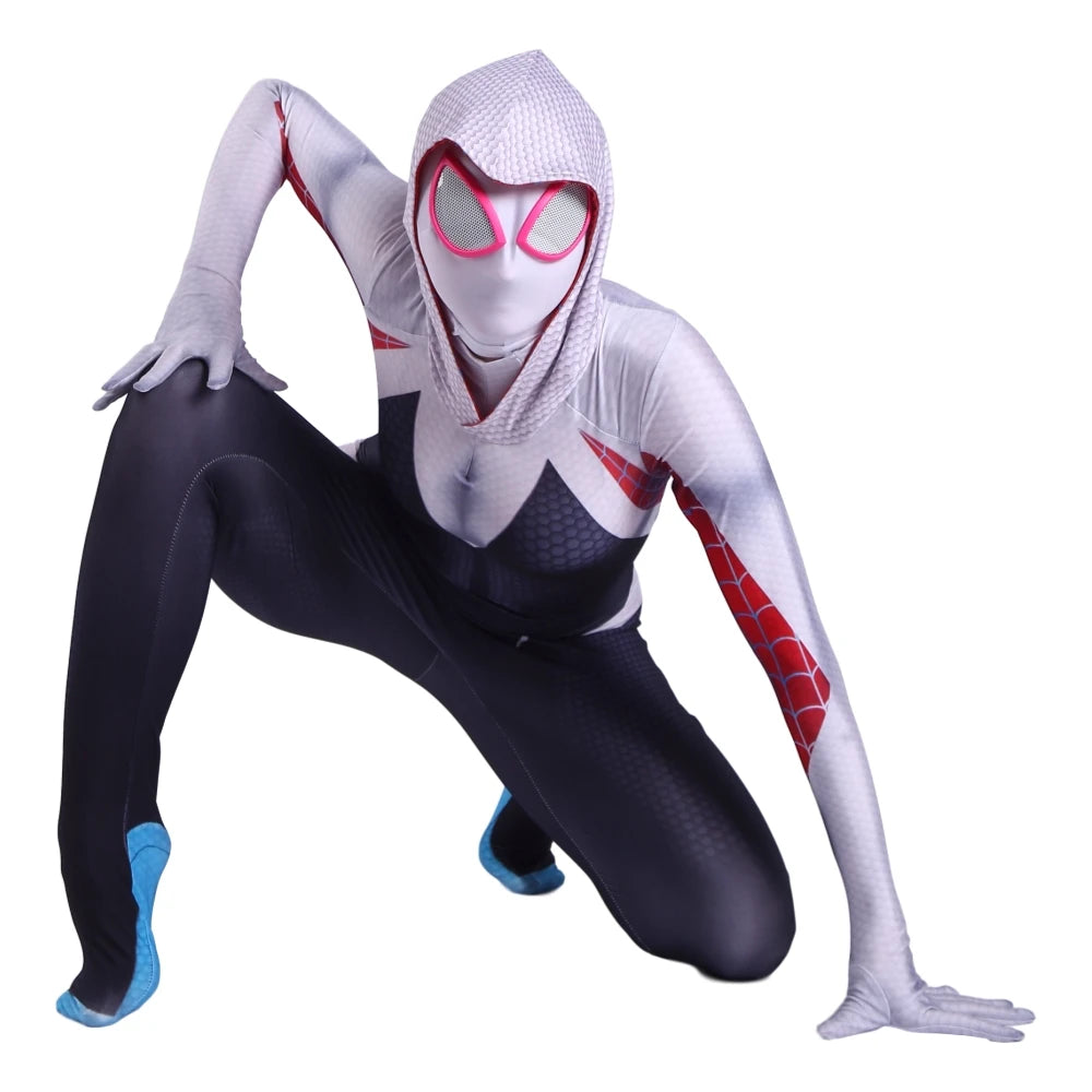 Anime Cosplay Gwenom Costume Sexy Gwen Stacy Cosplay Halloween Costumes for Women Superhero Spider Girls Tights Suit
