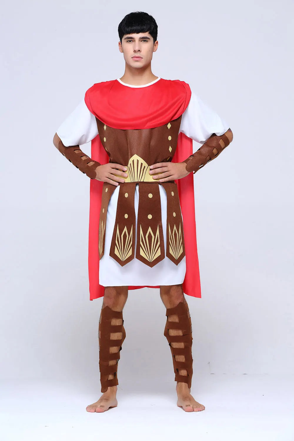 Adult Men Greek Roman Warrior Gladiator Costume Knight Julius Caesar Costumes Halloween Carnival Mardi Gras Fancy Dress Umorden