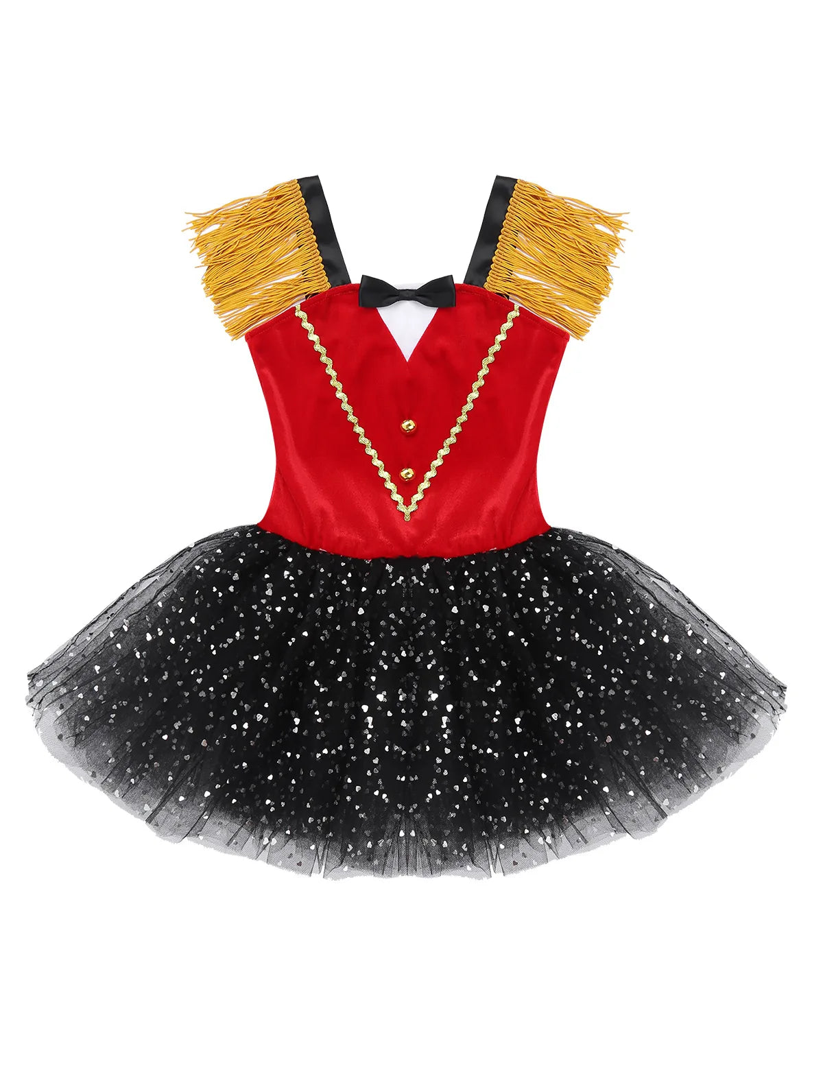 Ringmaster Circus Show Costumes for Girls Sequins Tassels Ballet Tutu Dance Dress Leotard Halloween Carnival Party Fancy Dresses