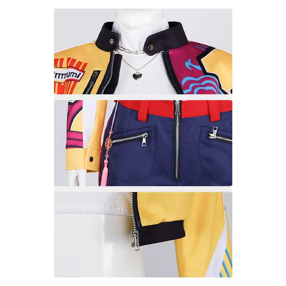 Rumi Cosplay 2025 Cartoon Demon Role Hunter of KPop Costume Women Adult Girls Fantasia Clothing Jacket Necklace Set Halloween