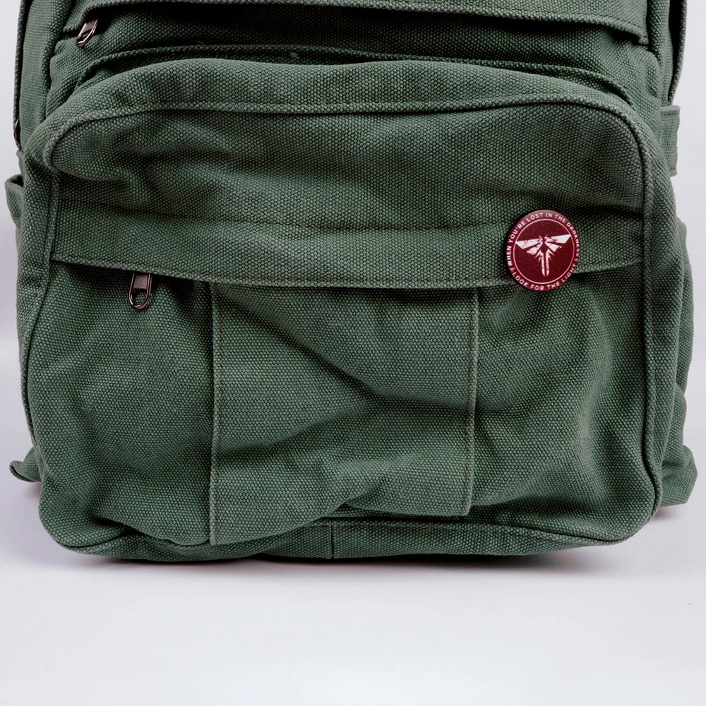 The Last of Us Cosplay Ellie Joel Backpack Student Schoolbag Unisex Rucksack Vintage Canvas Shoulder Bags Halloween Prop