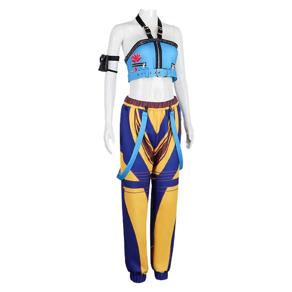 Zoey Cosplay 2025 Cartoon Demon Cos Hunter of KPop Costume Women Adult Girls Fantasia Clothing Blue Sexy Uniform Halloween Suit
