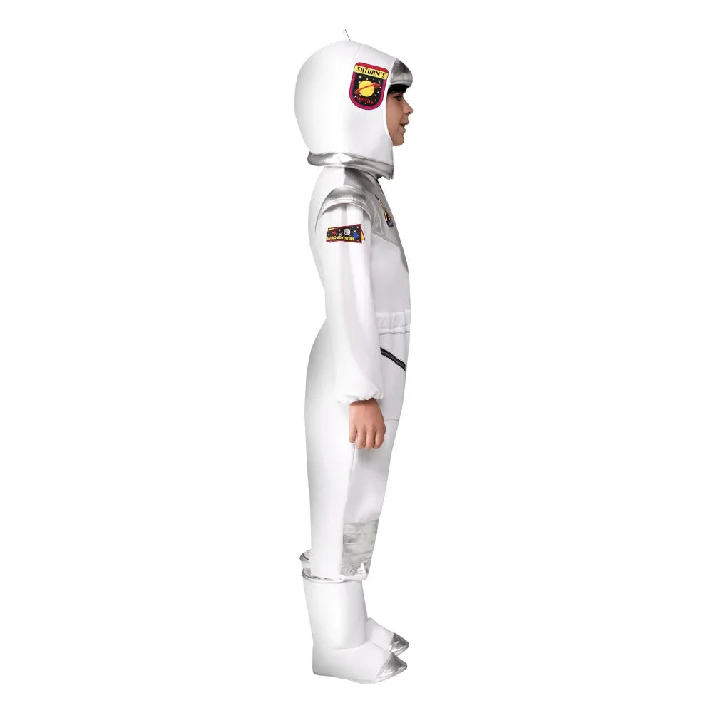 White Space suit Cosplay costume Astronaut Uniform Childrens Party Game Rocket Space suit