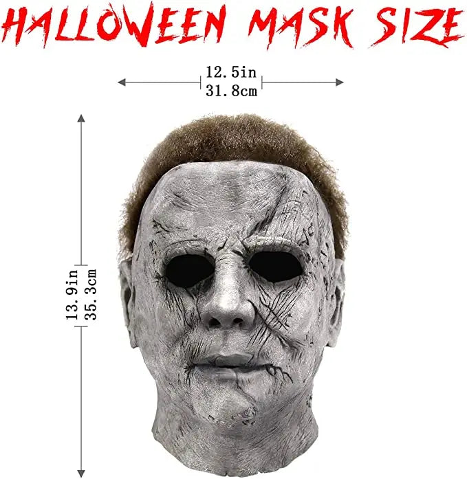 Michael Myers Mask 1978 Halloween Movie Latex Mask Realistic Horror Mask Scary Cosplay Mask Costume Party Mask