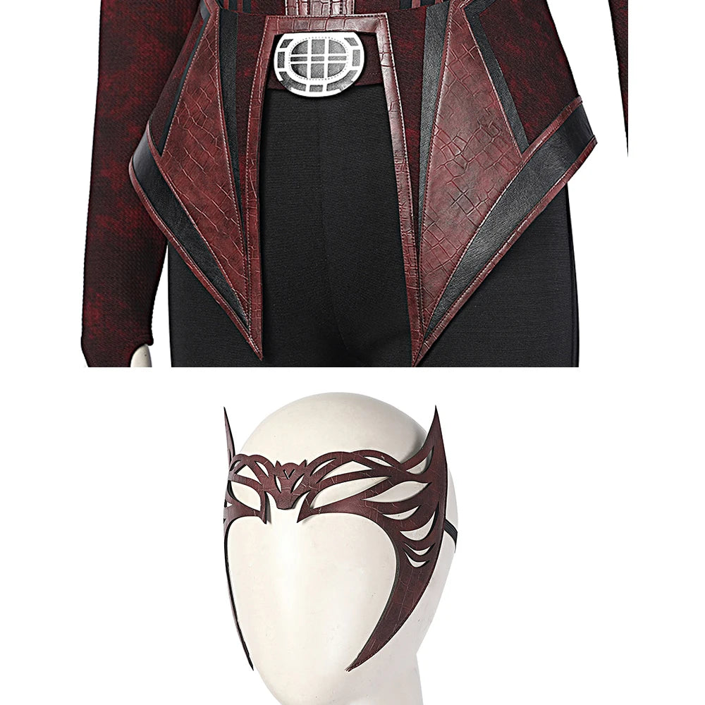 Wanda Maximoff Scarlet Cosplay Witch Cosplay Costume Outfits Halloween Carnival Suit Mask Custom Made Halloween Costume