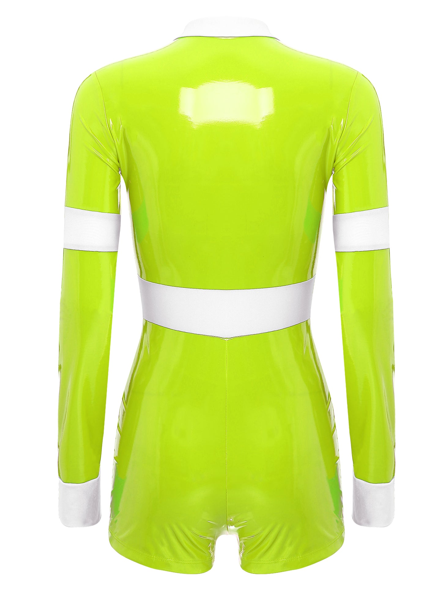 Women's Firefighter Costume - Long Sleeve Zipper Jumpsuit for Halloween Cosplay