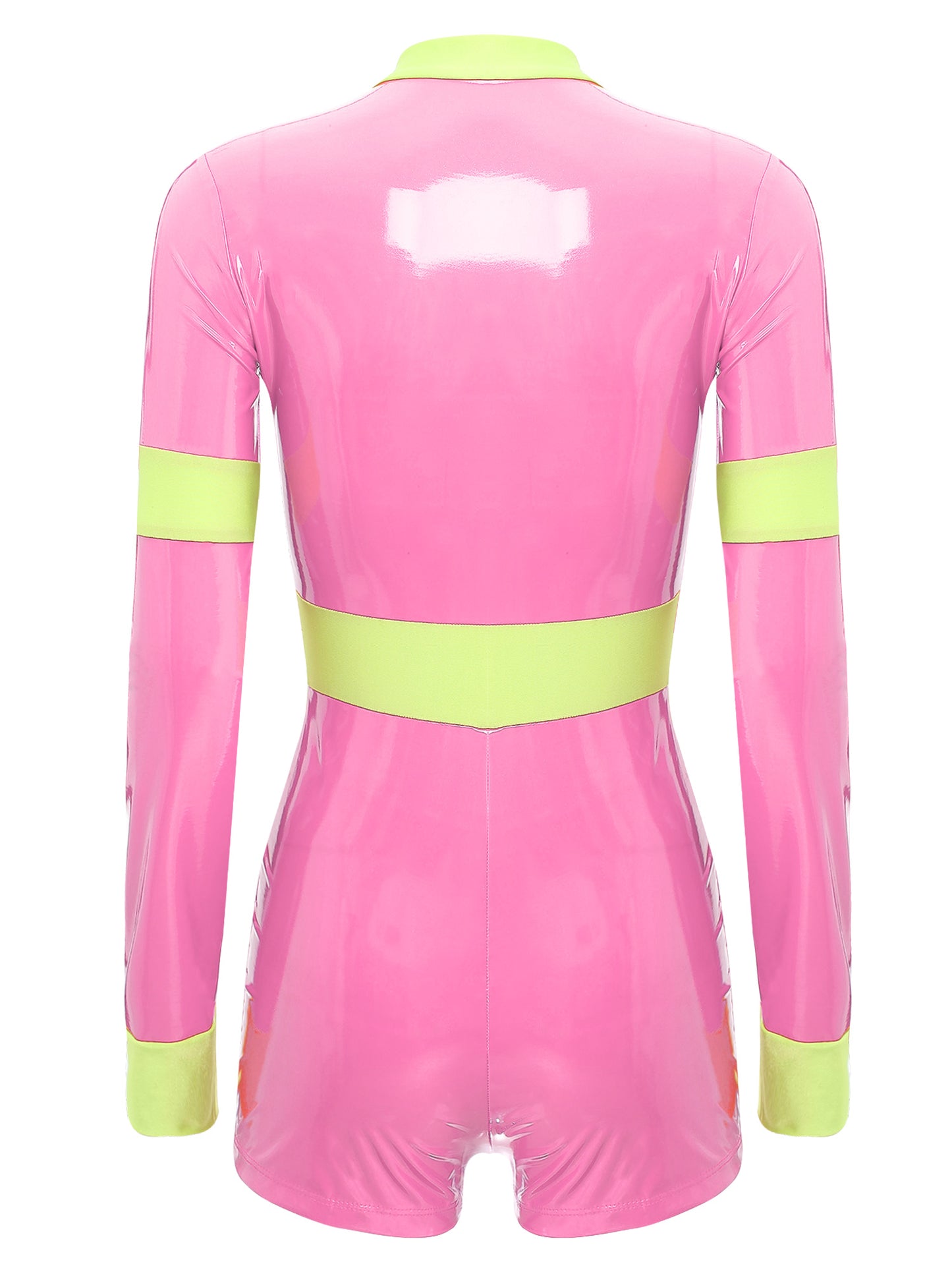 Women's Firefighter Costume - Long Sleeve Zipper Jumpsuit for Halloween Cosplay