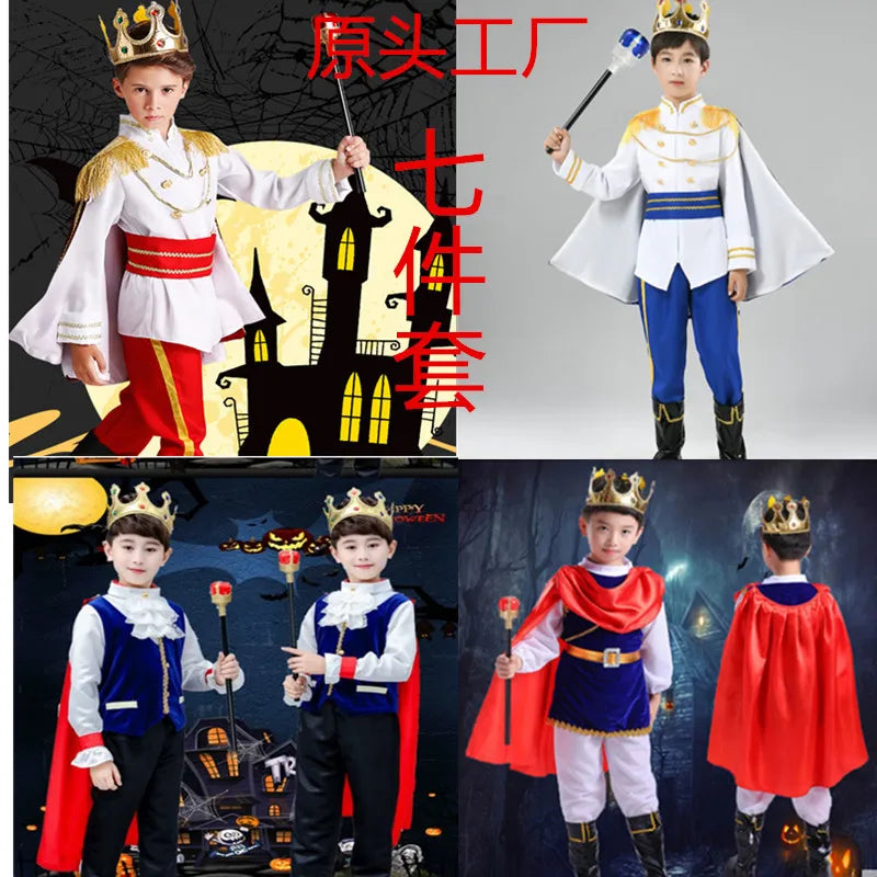 Pirate King Role Playing Prince Performance Costume for Boys and Girls