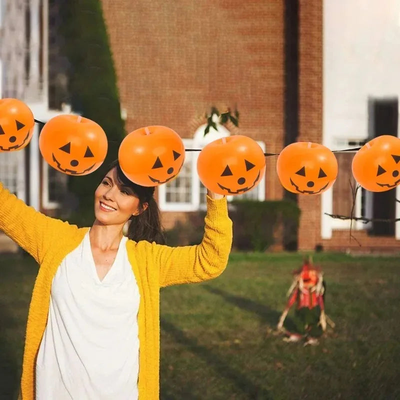 1/10PCS Halloween Glowing Latex Balloons 10inch Pumpkin LED Lights Trick Or Treat Kids Gifts Halloween Party Decoration Supplies