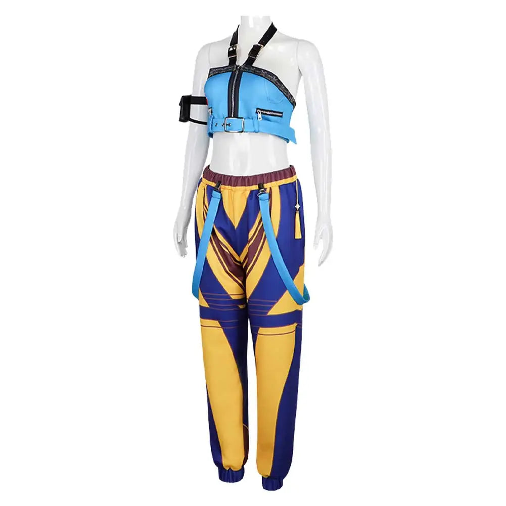Zoey Cosplay 2025 Cartoon Demon Cos Hunter of KPop Costume Women Adult Girls Fantasia Clothing Blue Sexy Uniform Halloween Suit