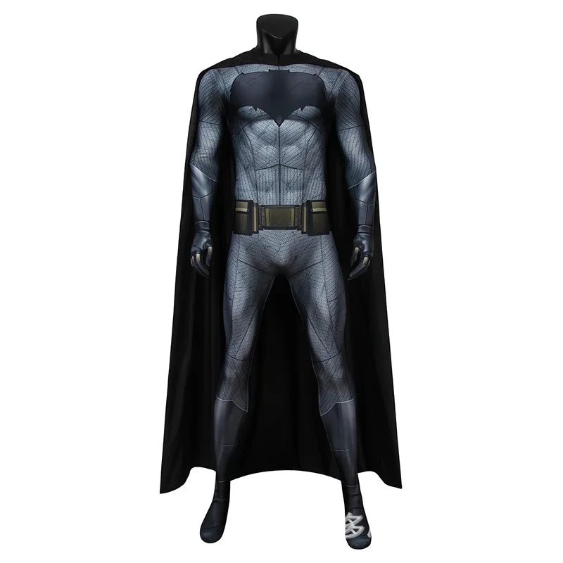 Men's Batman Cosplay Costume – Halloween Party Outfit with Cloak