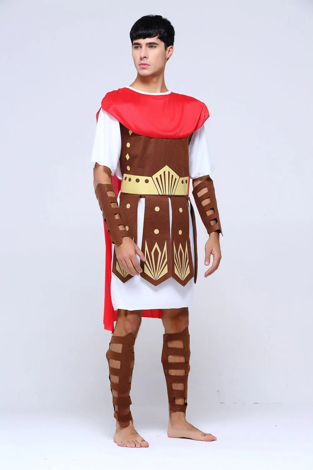 Adult Men Greek Roman Warrior Gladiator Costume Knight Julius Caesar Costumes Halloween Carnival Mardi Gras Fancy Dress Umorden