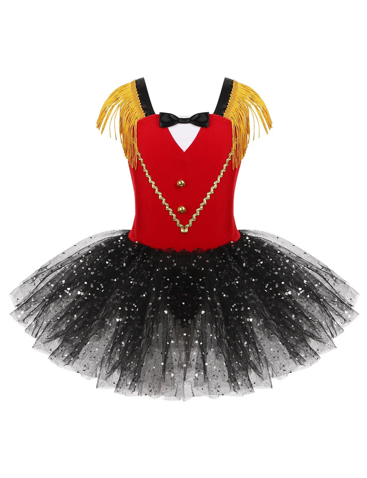 Ringmaster Circus Show Costumes for Girls Sequins Tassels Ballet Tutu Dance Dress Leotard Halloween Carnival Party Fancy Dresses