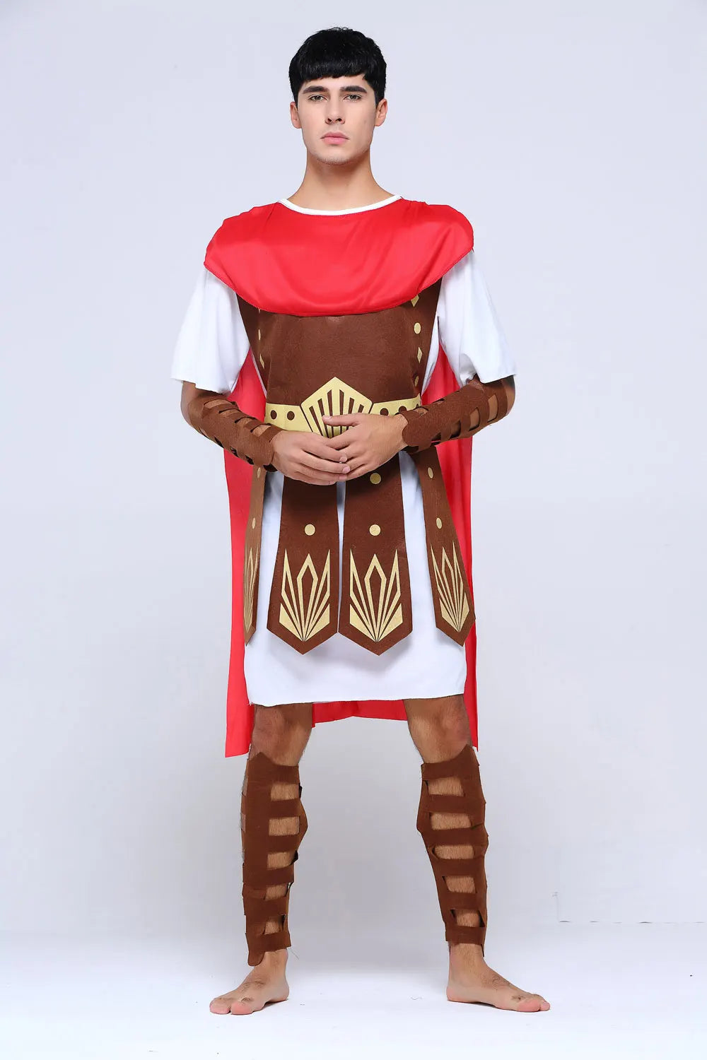 Adult Men Greek Roman Warrior Gladiator Costume Knight Julius Caesar Costumes Halloween Carnival Mardi Gras Fancy Dress Umorden