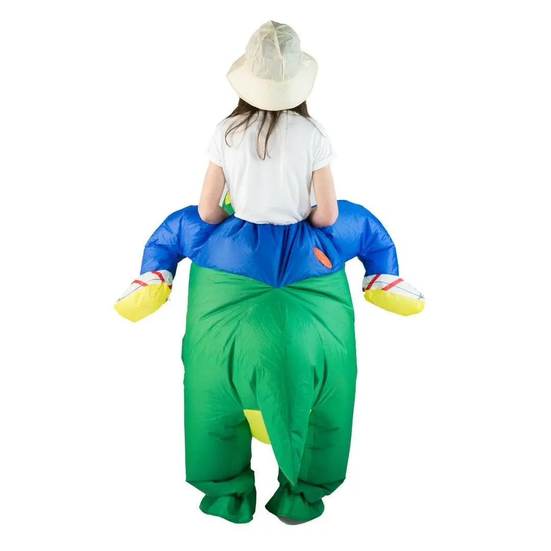 Inflatable Dinosaur Kids Childrens Child Animal Mascot Costume Game Party Fancy Dress Halloween Gift