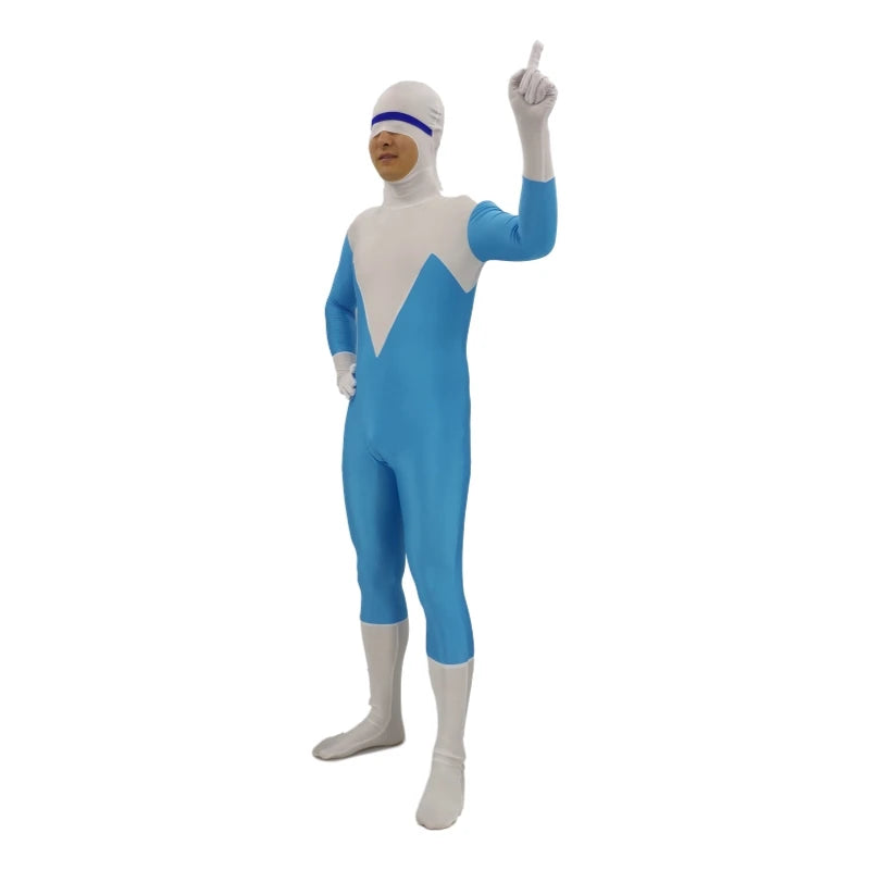 Frozone Superhero Costume – Kids & Adults Halloween Cosplay Suit