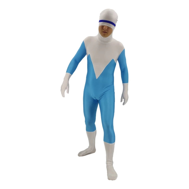 Frozone Superhero Costume – Kids & Adults Halloween Cosplay Suit