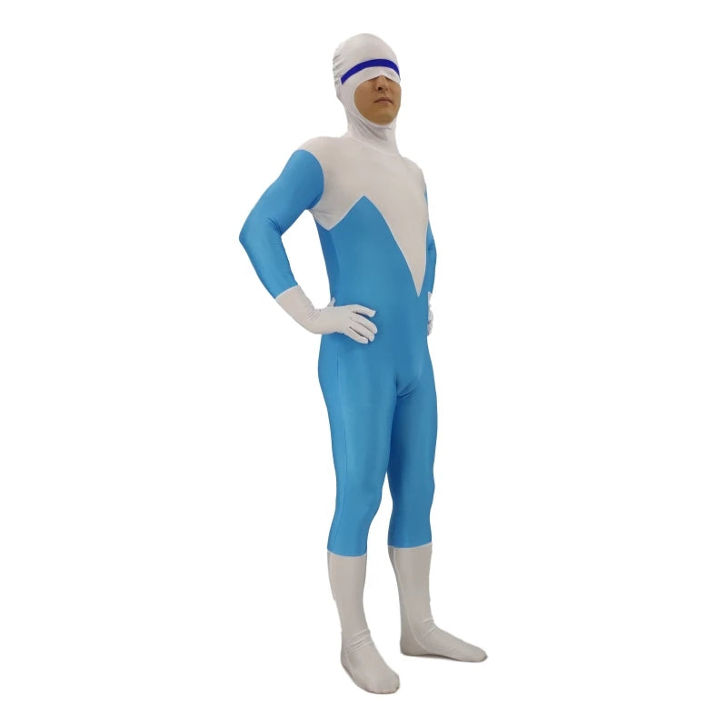 Frozone Superhero Costume – Kids & Adults Halloween Cosplay Suit