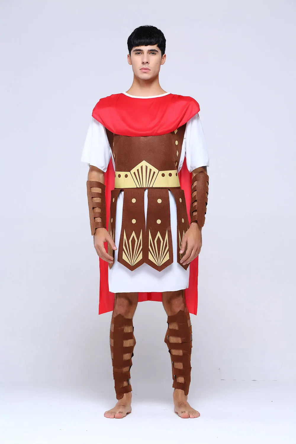 Adult Men Greek Roman Warrior Gladiator Costume Knight Julius Caesar Costumes Halloween Carnival Mardi Gras Fancy Dress Umorden