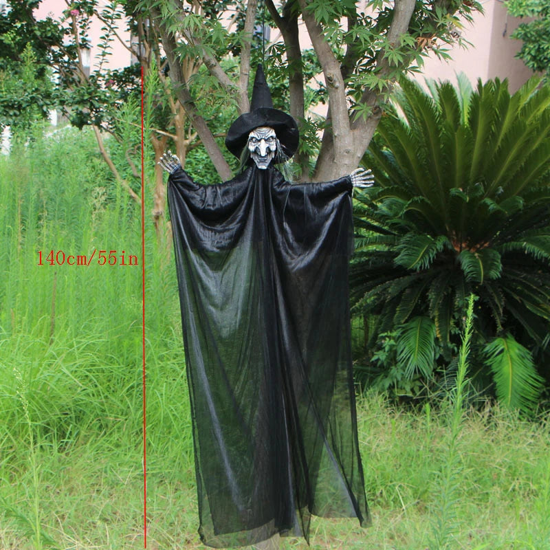 Electric Fanny toy Halloween Hanging Ghost Haunted House Grim Reaper Horror Props Home Door Bar Club Halloween Decorations