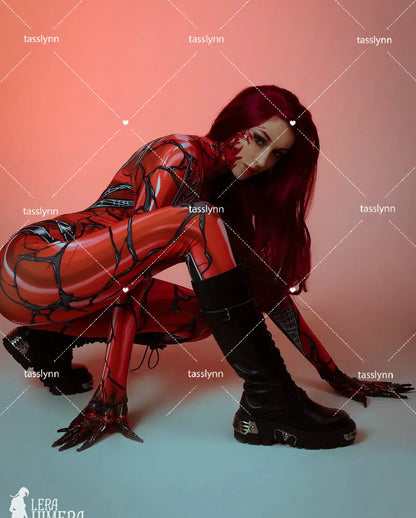 Anime Cosplay Gwenom Costume Sexy Gwen Stacy Cosplay Halloween Costumes for Women Superhero Spider Girls Tights Suit