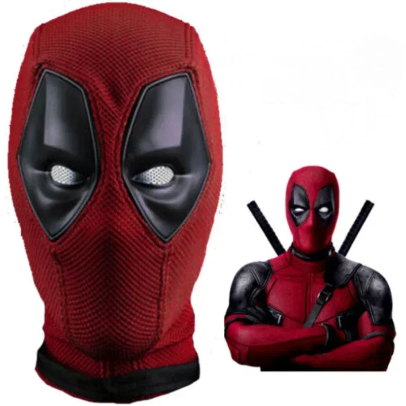 Anime Movie Deadpool Cosplay Mask Nico Shuai Dragon Head Cover Knitted Cotton Mesh Helmet Halloween Party Carnival Costume Props