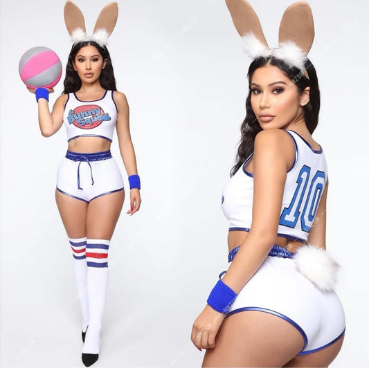 Women's Space Bunny Cosplay Costume - Halloween Carnival Party Suit