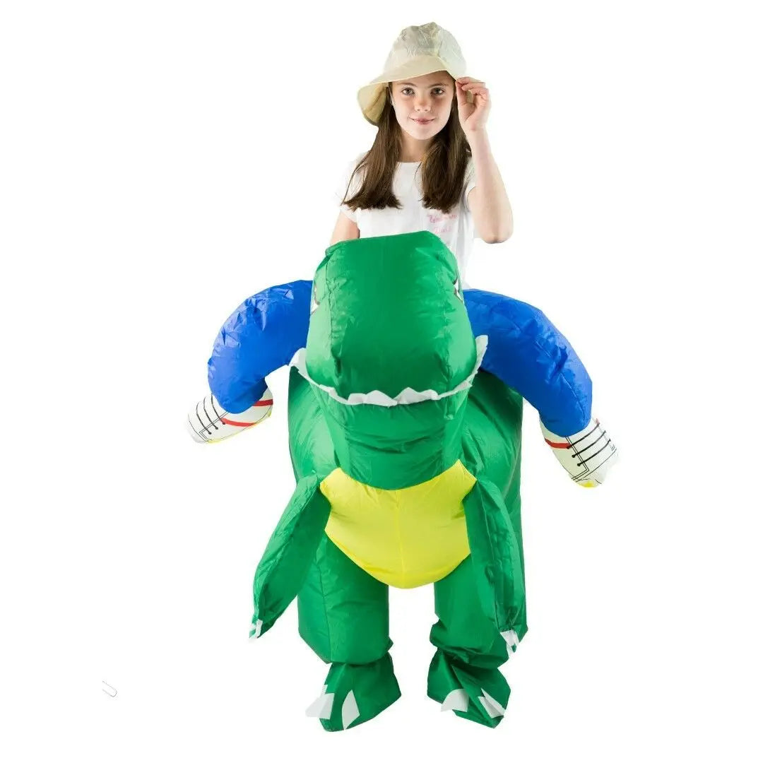 Inflatable Dinosaur Kids Childrens Child Animal Mascot Costume Game Party Fancy Dress Halloween Gift