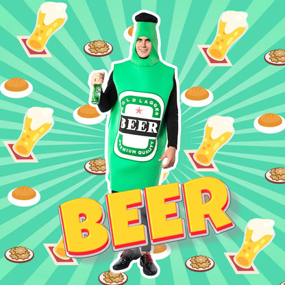 New Halloween Beer Party Fun Stage Costume for Women and Men