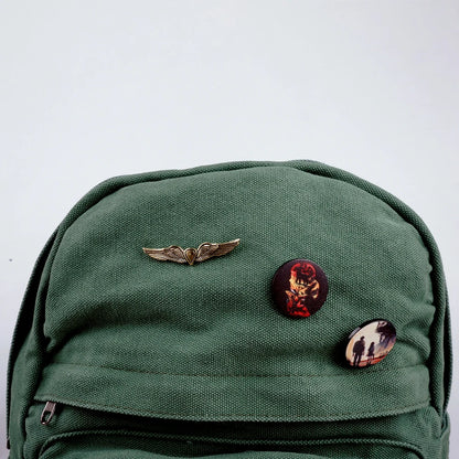 The Last of Us Cosplay Ellie Joel Backpack Student Schoolbag Unisex Rucksack Vintage Canvas Shoulder Bags Halloween Prop