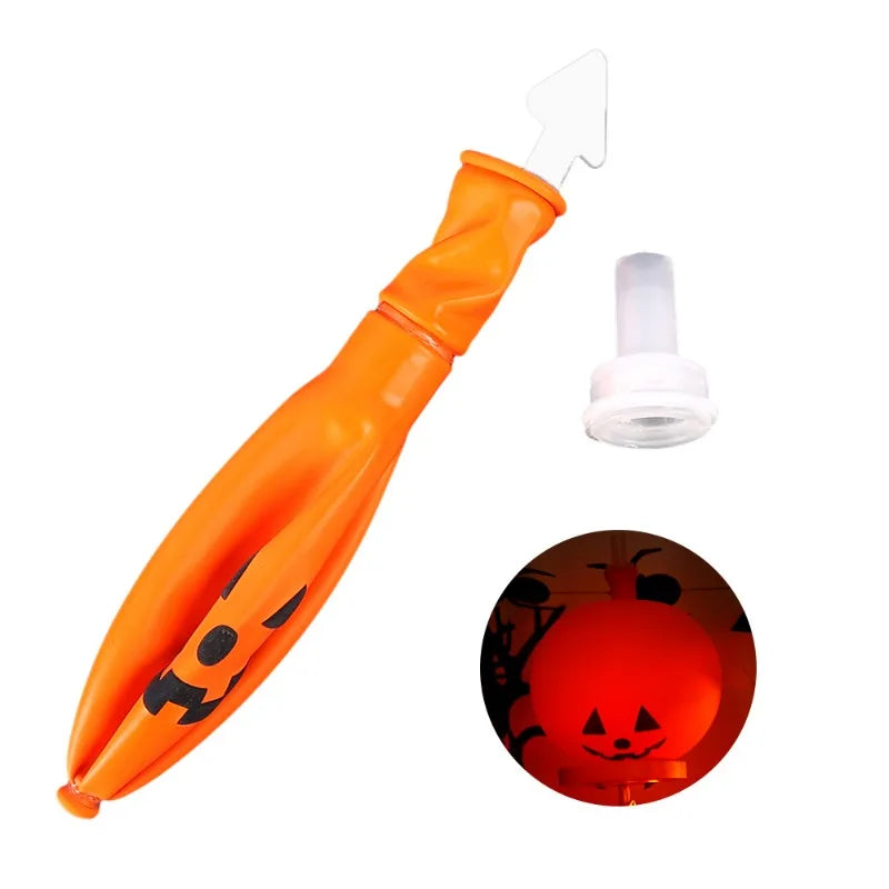 1/10PCS Halloween Glowing Latex Balloons 10inch Pumpkin LED Lights Trick Or Treat Kids Gifts Halloween Party Decoration Supplies