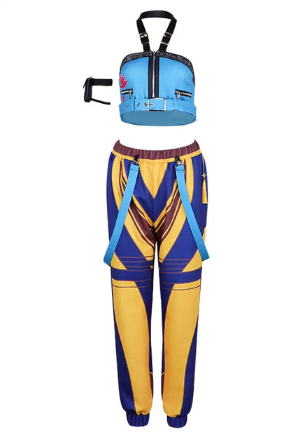 Zoey Cosplay 2025 Cartoon Demon Cos Hunter of KPop Costume Women Adult Girls Fantasia Clothing Blue Sexy Uniform Halloween Suit