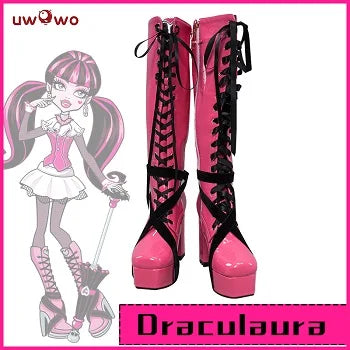 IN STOCK UWOWO Monster High: Draculaura Cosplay Costume Pink Suit Vampiree Anime Female Cosplay Halloween Costumes