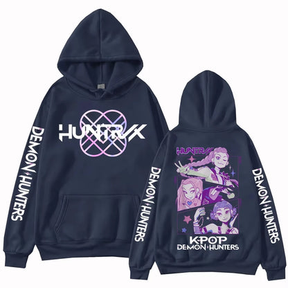 2025 Harajuku x K-Pop Hoodie – Demon Hunters Graphic