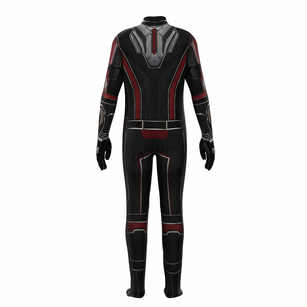 Superhero Ant Man Costume Adult Kids Quantumania Cosplay Antman And The Wasp Halloween Mask Helmet Jumpsuit Bodysuit Zentai Suit