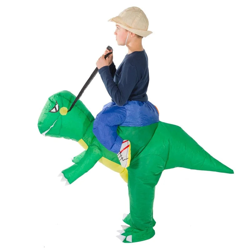 Inflatable Dinosaur Kids Childrens Child Animal Mascot Costume Game Party Fancy Dress Halloween Gift