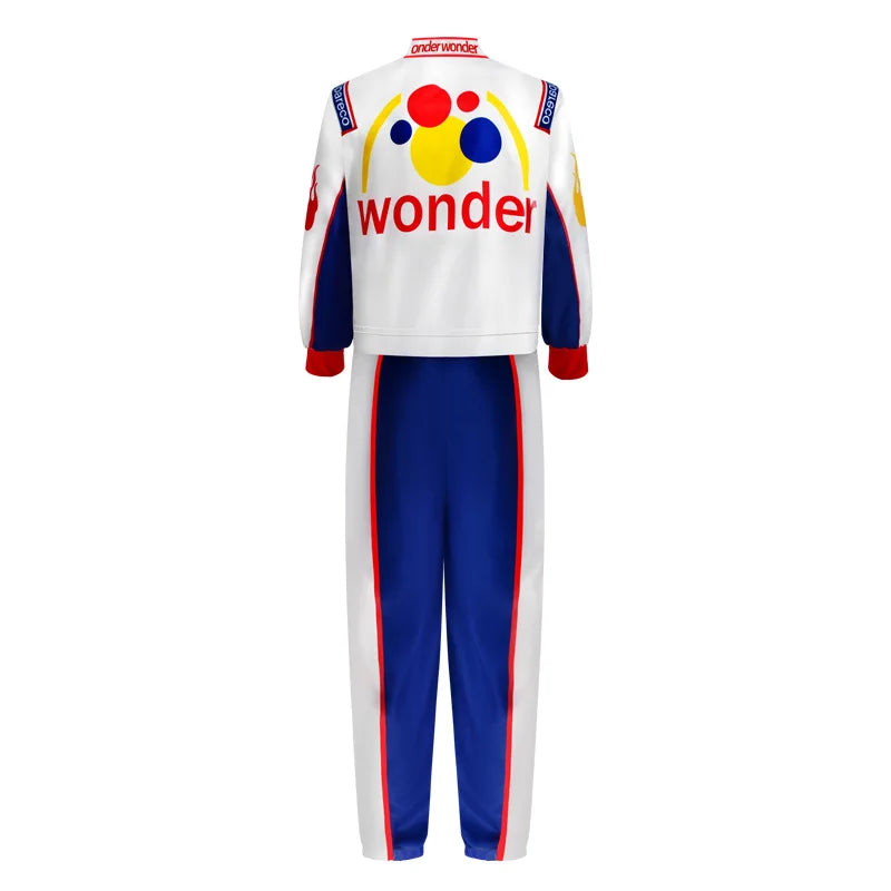 Movie Ricky Bobby Cosplay Uniform Racing Wear Top Pants Man Halloween Carnival Outfits