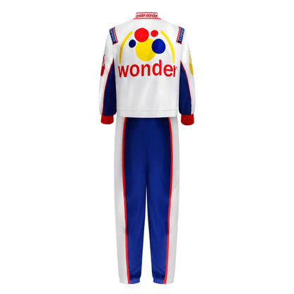Movie Ricky Bobby Cosplay Uniform Racing Wear Top Pants Man Halloween Carnival Outfits