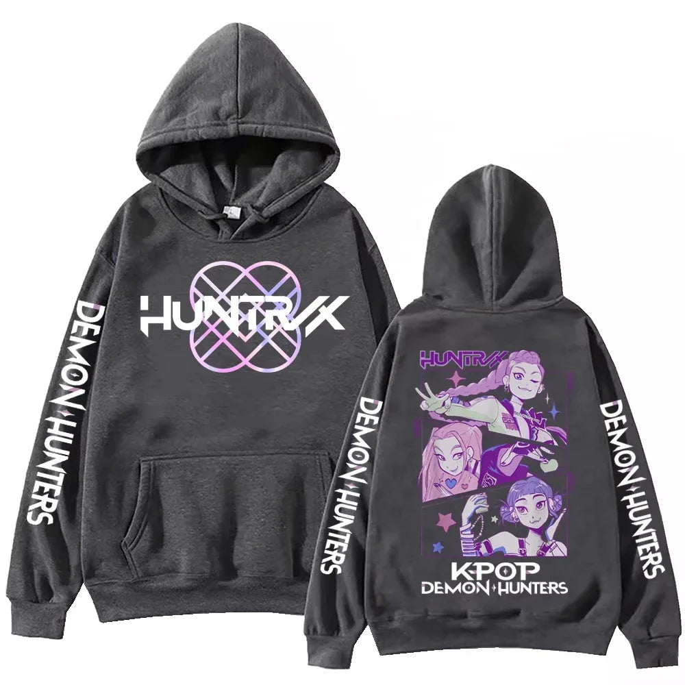 2025 Harajuku x K-Pop Hoodie – Demon Hunters Graphic