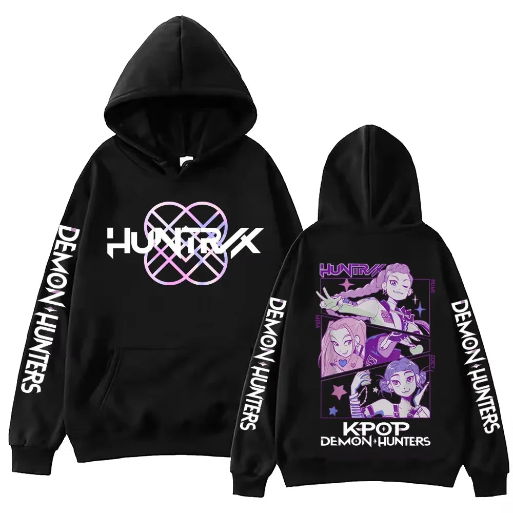 2025 Harajuku x K-Pop Hoodie – Demon Hunters Graphic