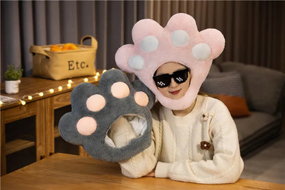 Cartoon Plush Headwear Cosplay Party Funny Eggplant Food Hat Cap Pineapple Popcorn Chips Headdress Photo Performance Prop