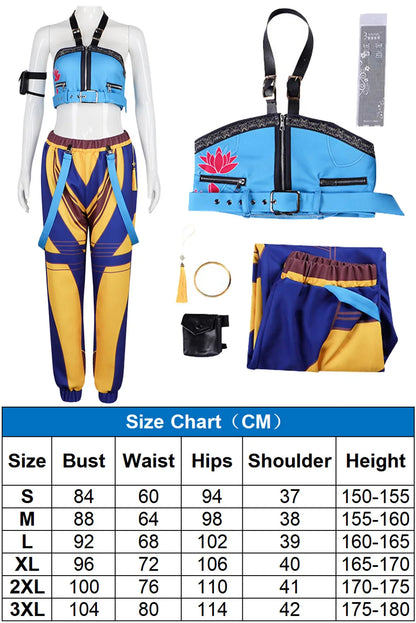 Zoey Cosplay 2025 Cartoon Demon Cos Hunter of KPop Costume Women Adult Girls Fantasia Clothing Blue Sexy Uniform Halloween Suit