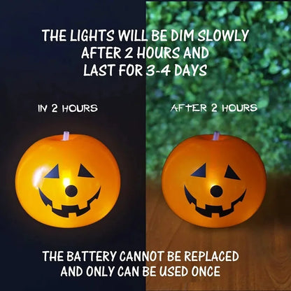 1/10PCS Halloween Glowing Latex Balloons 10inch Pumpkin LED Lights Trick Or Treat Kids Gifts Halloween Party Decoration Supplies