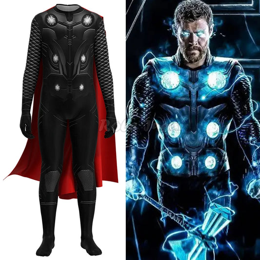 Thor Endgame Costume – Kids & Adults Superhero Cosplay Jumpsuit