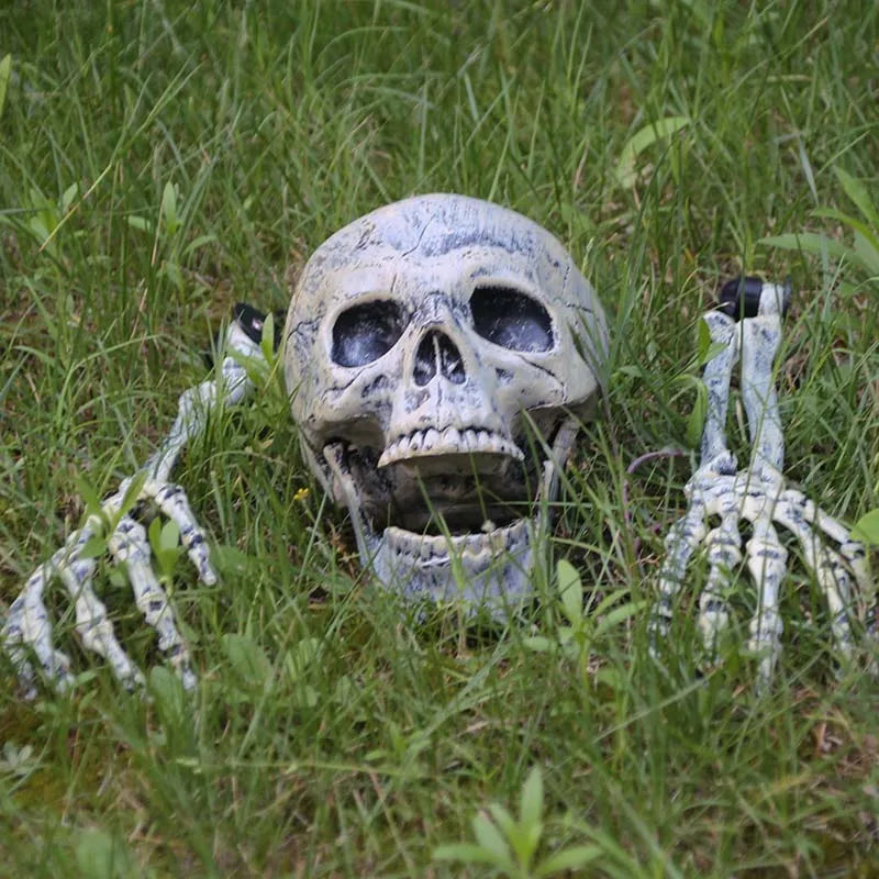 Realistic Skeleton Stakes Halloween Decorations Scary Skull Skeleton Hand Bone For Yard Lawn Stake Garden Graveyard home decor