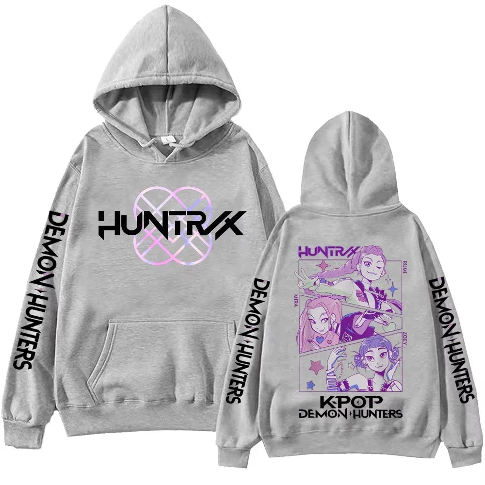 2025 Harajuku x K-Pop Hoodie – Demon Hunters Graphic