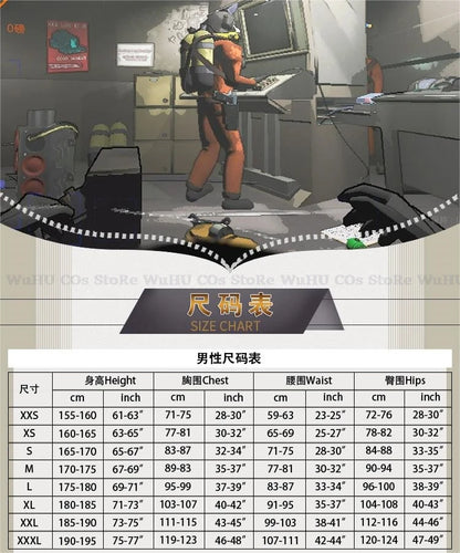 Game Lethal Company Cosplay Costume Red Jumpsuits Lethal Company Mask Clothing Jumpsuit Full Set Men Halloween Role Play Party