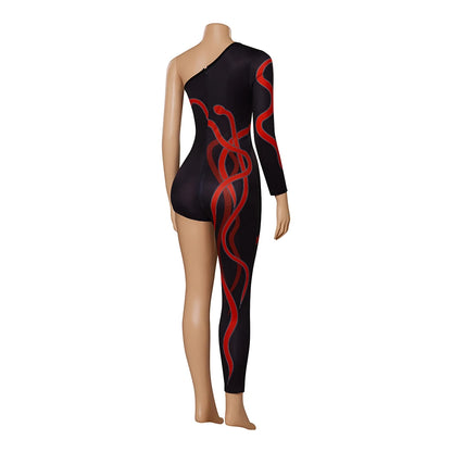 Taylor Cosplay Swift Eras Tour Costume Sexy Black One-legged Jumpsuit Halloween Costume Bodysuit for Adult Women