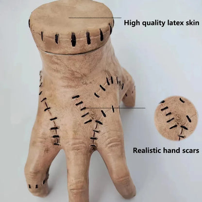 Addams Wednesday Electric Walking Hand for Halloween Decorations, Horror Cosplay, Halloween Craft, Ghost Hand, Scary Party Gifts